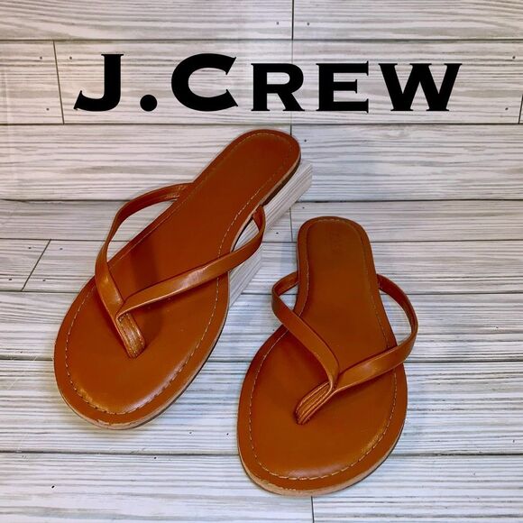 J. Crew Factory Shoes - J. Crew Cedarwood Thong FlipFlops